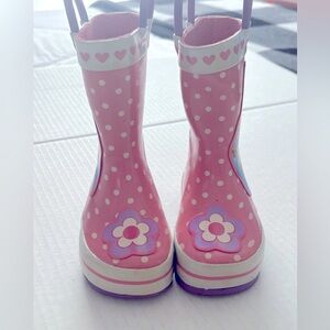 Disney| Disney Princess rain boots size XS 4/5 color pink/white